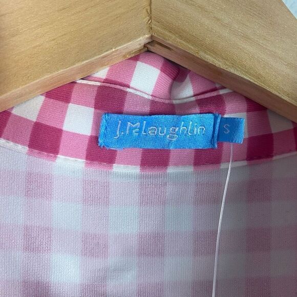 J.Mclaughlin Calla Midi Dress in Cabana Pink Gingham - Picture 4 of 8